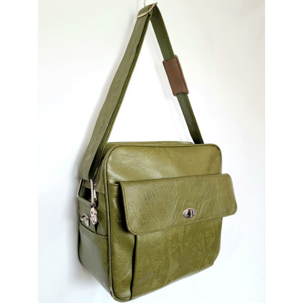 1960’s ‘Samsonite Royal Traveller Medalist’ Olive Green Tote/Carry-on, Vintage